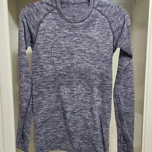 Lululemon Run Swiftly Heathered Long Sleeve sz 6